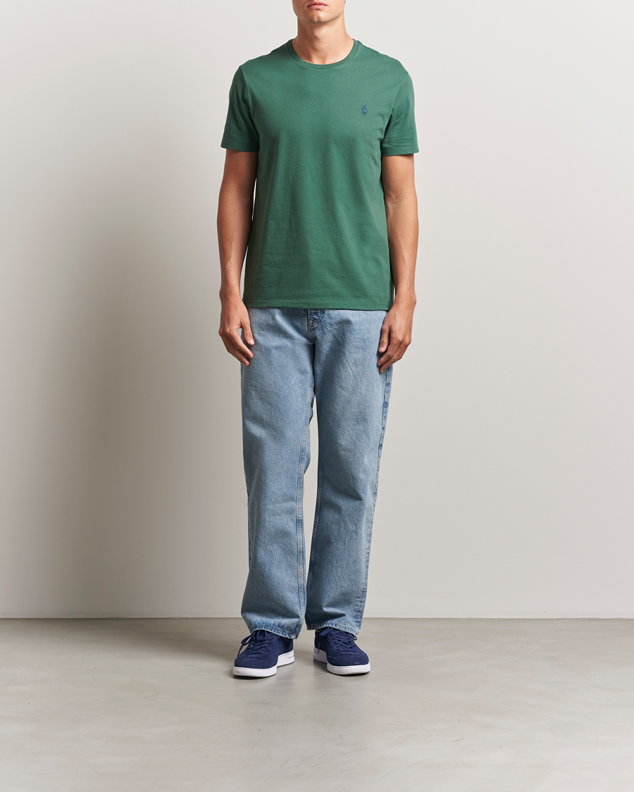 Heren | T-shirts | Polo Ralph Lauren | Custom Slim Fit Crew Neck T-Shirt Washed Forest