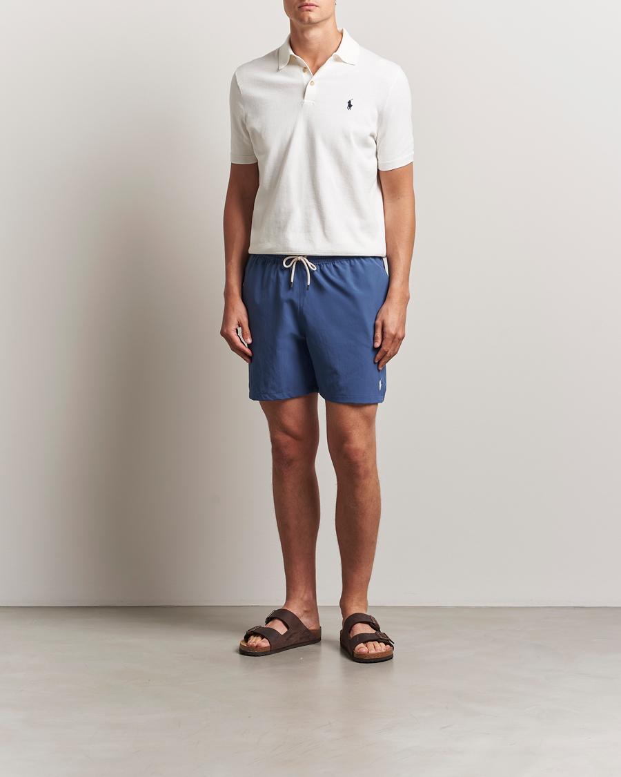 Heren | Zwembroek | Polo Ralph Lauren | Traveler Recycled Swimshorts Earth Blue