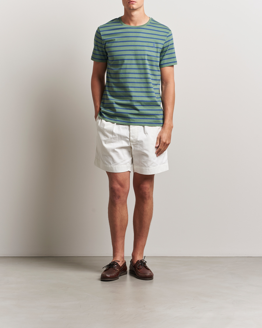 Heren | T-shirts | Polo Ralph Lauren | Custom Slim Fit Striped Tee Green/Old Royal