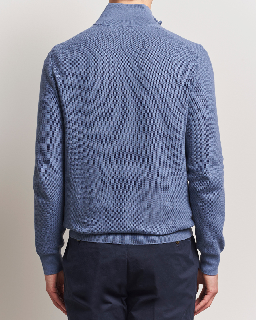 Heren | Truien | Polo Ralph Lauren | Half Zip Cotton Pullover Capri Blue