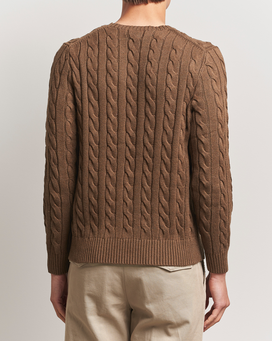 Heren | Truien | Polo Ralph Lauren | Cotton Cable Pullover Coffee Brown Heather