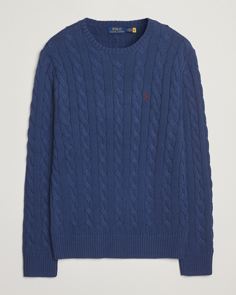 Heren | Truien | Polo Ralph Lauren | Cotton Cable Pullover Light Navy