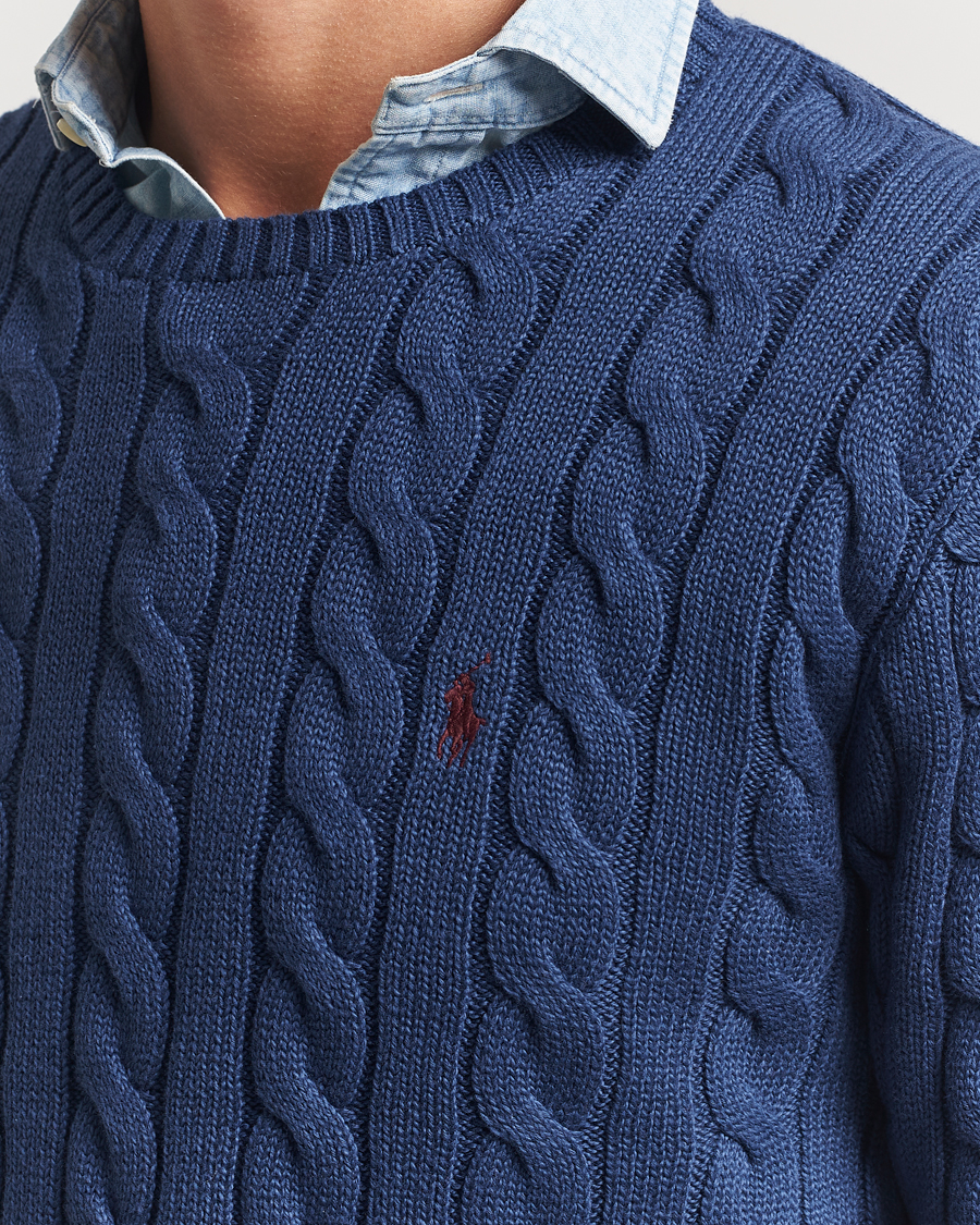 Heren | Truien | Polo Ralph Lauren | Cotton Cable Pullover Light Navy