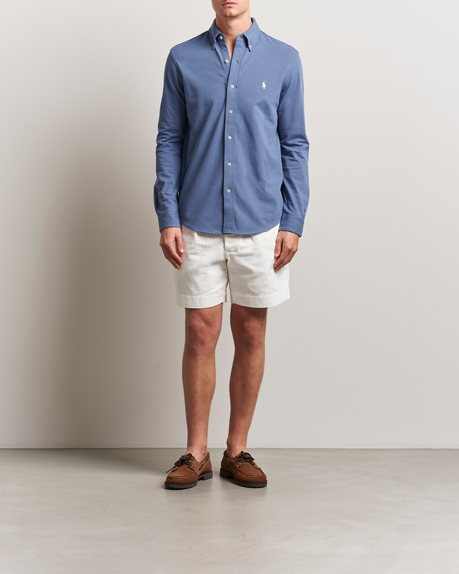 Heren | Overhemden | Polo Ralph Lauren | Featherweight Mesh Shirt Capri Blue