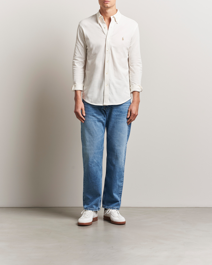 Heren | Overhemden | Polo Ralph Lauren | Featherweight Mesh Shirt Pale Cream