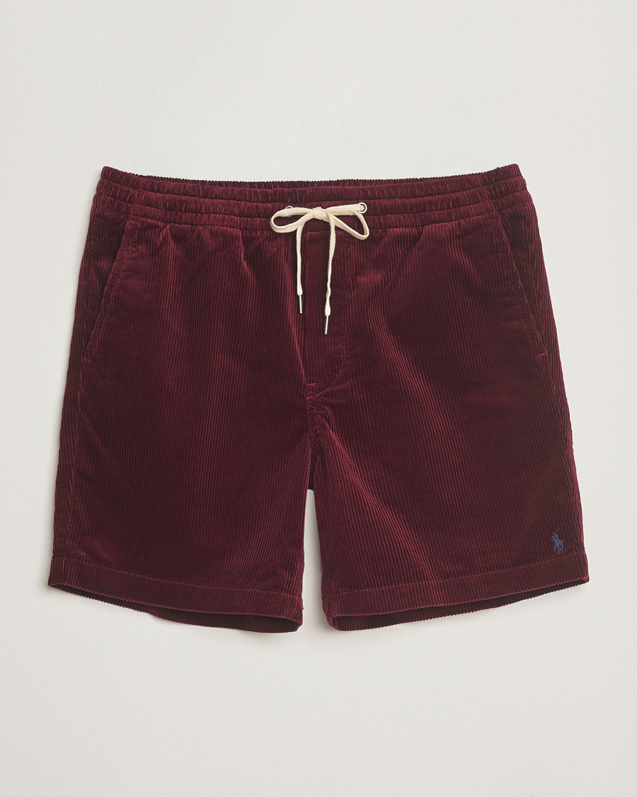 Heren | Korte broek | Polo Ralph Lauren | Prepster Corduroy Drawstring Shorts Ruby Red