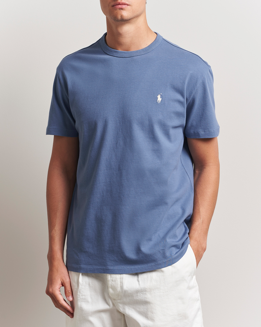 Heren | T-shirts | Polo Ralph Lauren | Washed Tee Capri Blue