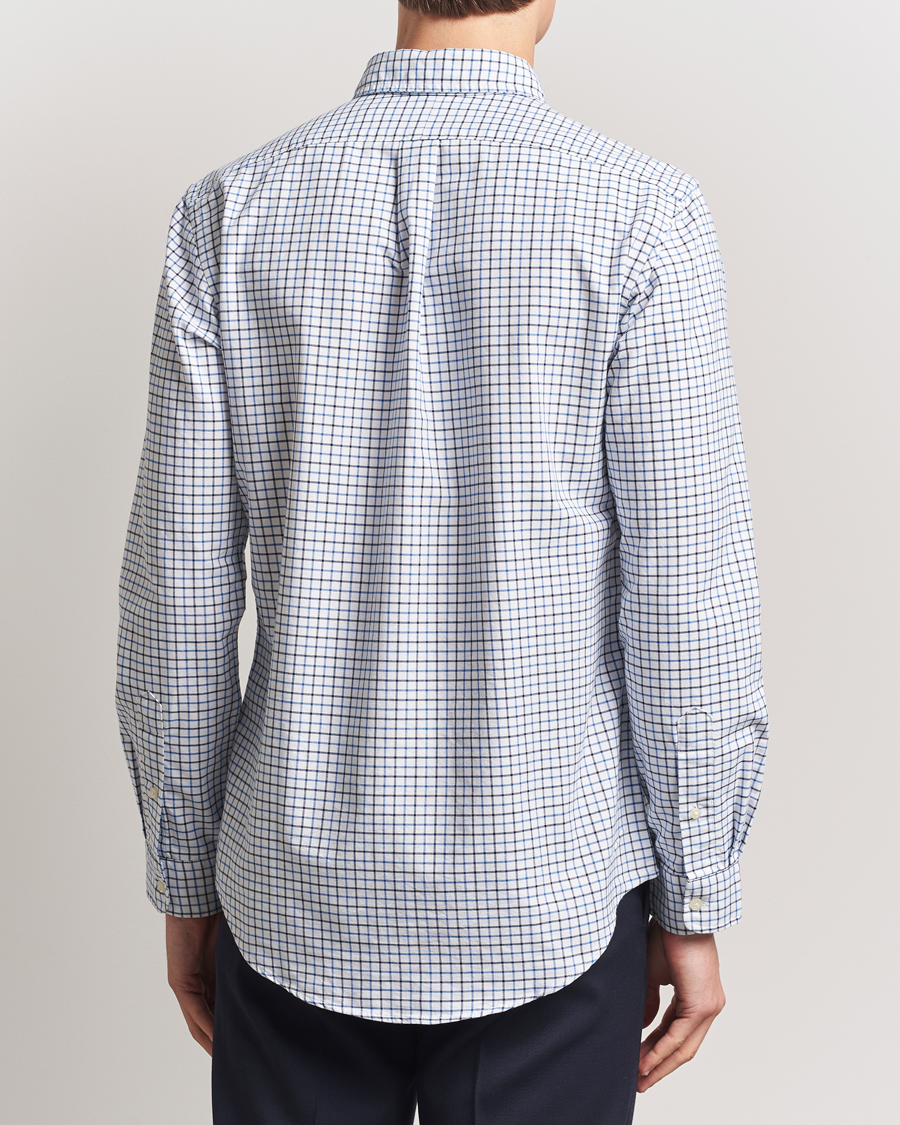 Heren | Overhemden | Polo Ralph Lauren | Custom Fit Checked Oxford Shirt White/Blue Multi