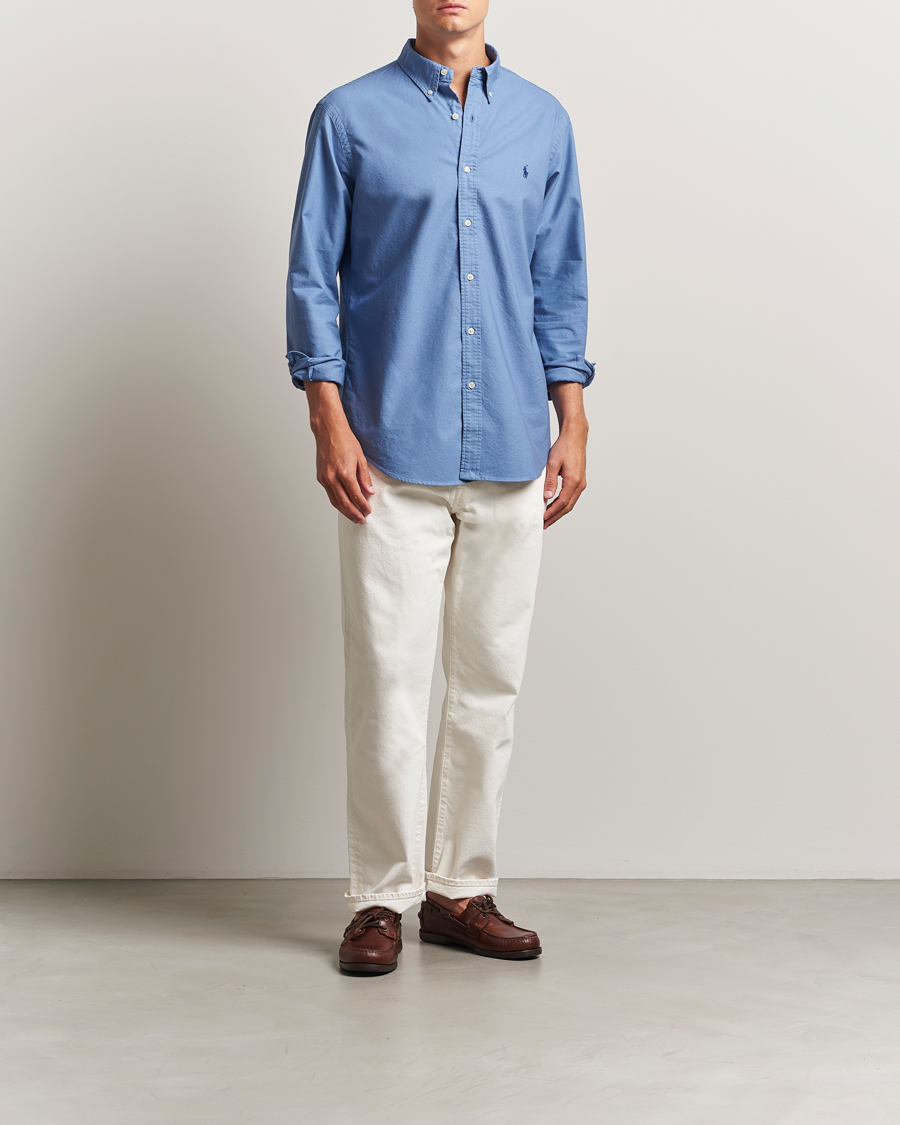 Heren | Overhemden | Polo Ralph Lauren | Custom Fit Oxford Shirt Bastille Blue