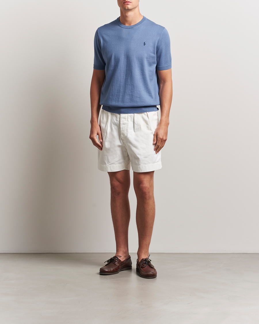 Heren | Truien | Polo Ralph Lauren | Knitted Short Sleeve Tee Capri Blue