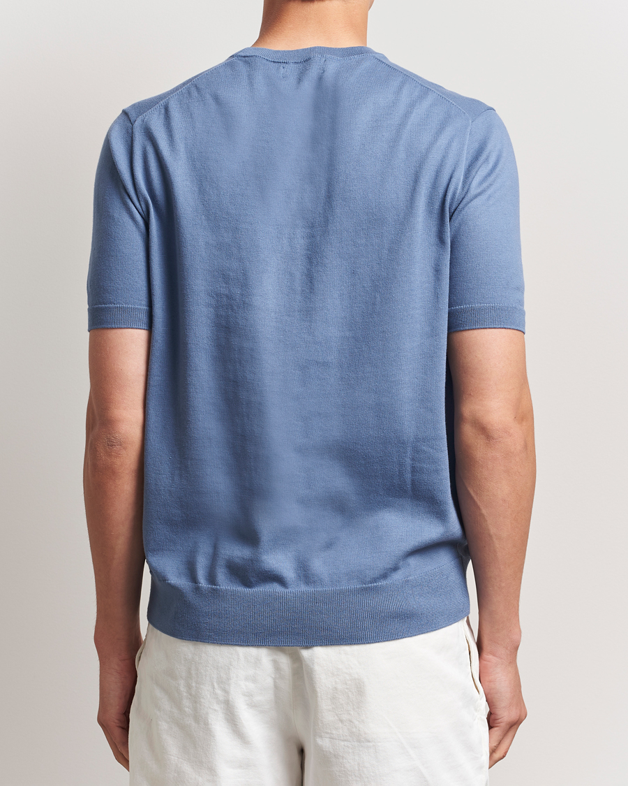 Heren | Truien | Polo Ralph Lauren | Knitted Short Sleeve Tee Capri Blue