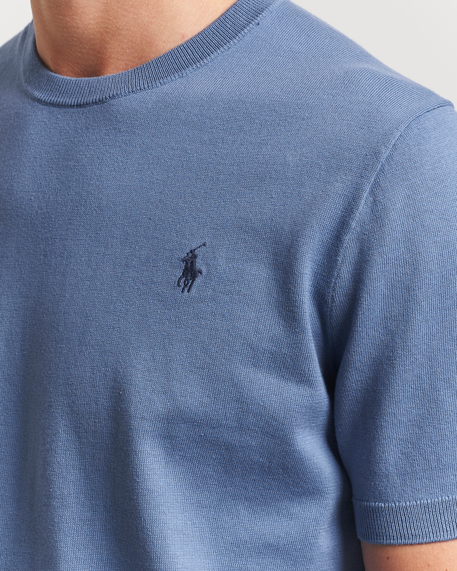 Heren | Truien | Polo Ralph Lauren | Knitted Short Sleeve Tee Capri Blue