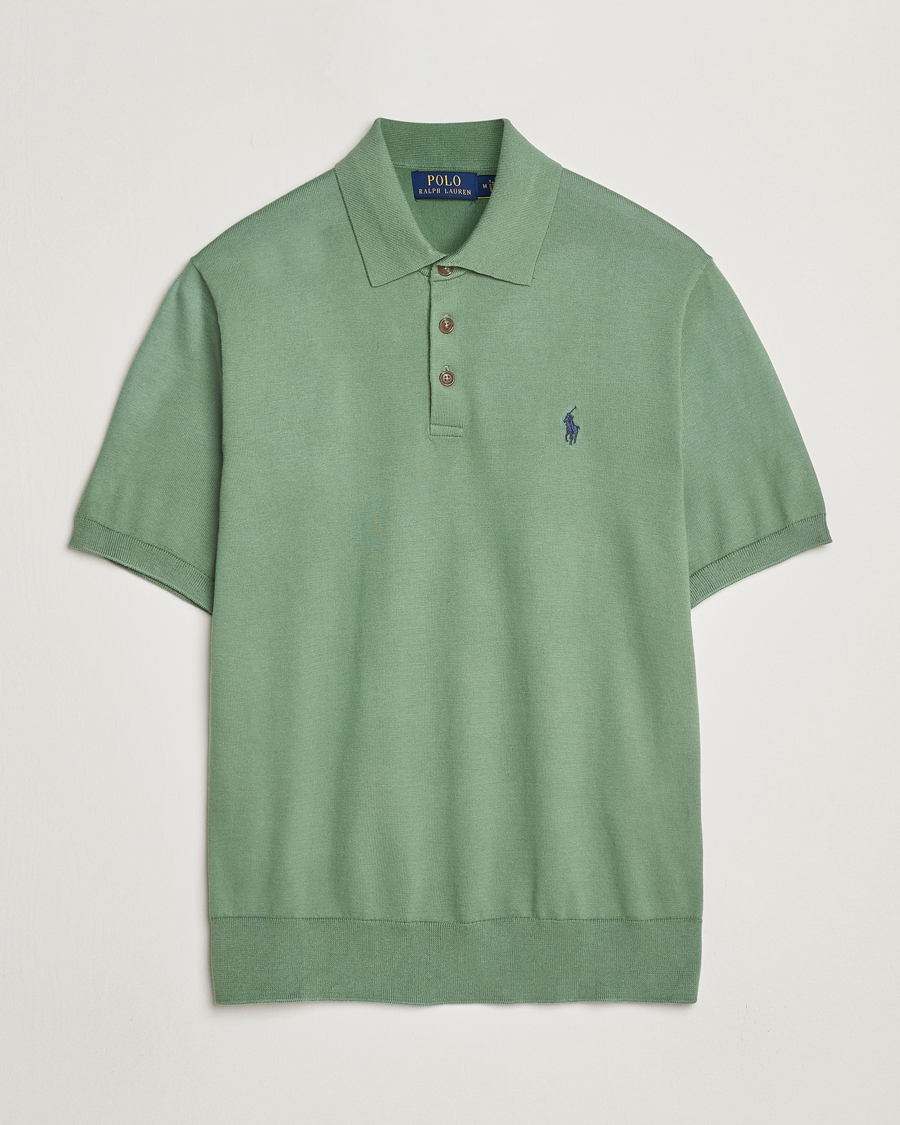 Heren | Truien | Polo Ralph Lauren | Knitted Short Sleeve Polo Fatigue