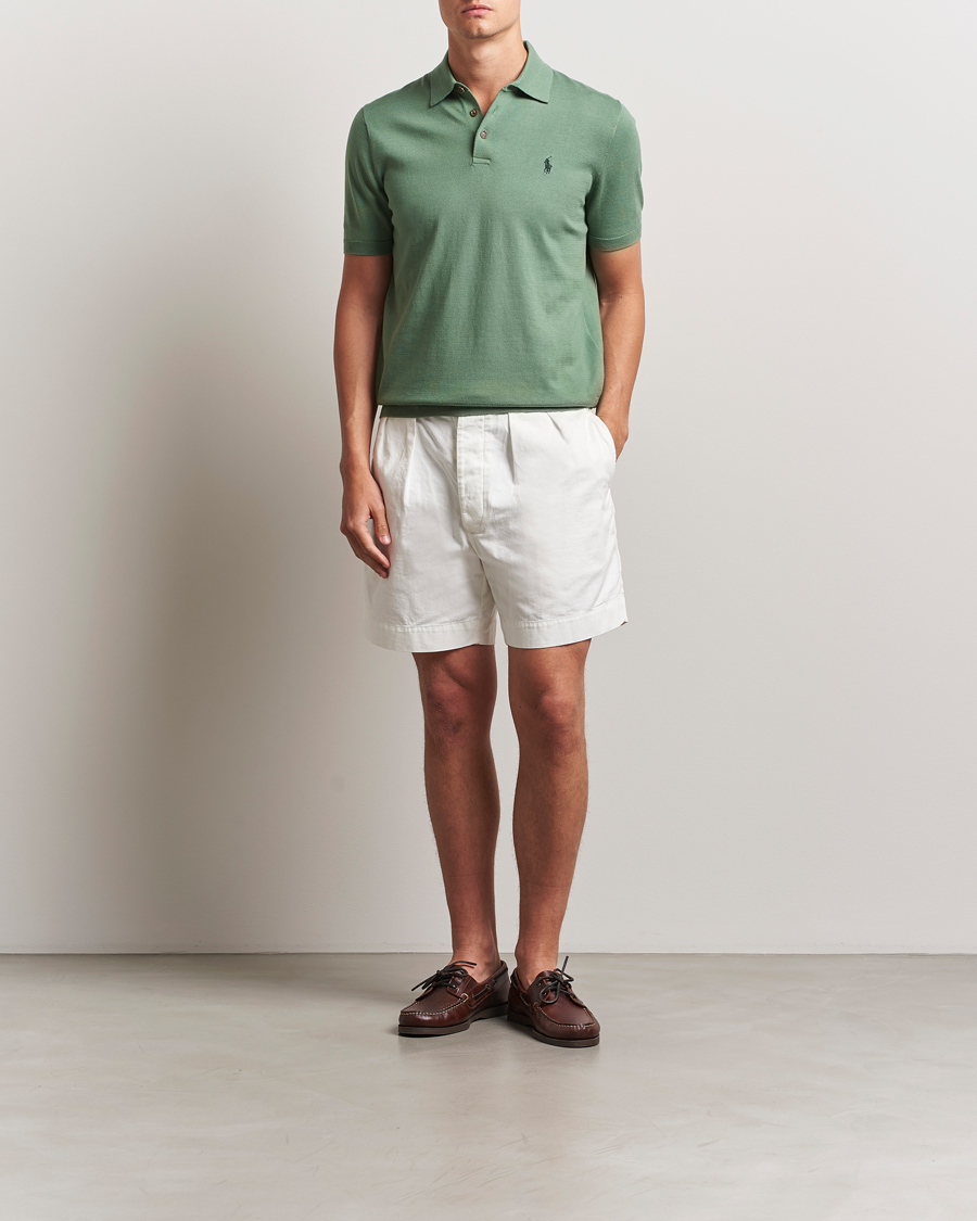 Heren | Truien | Polo Ralph Lauren | Knitted Short Sleeve Polo Fatigue