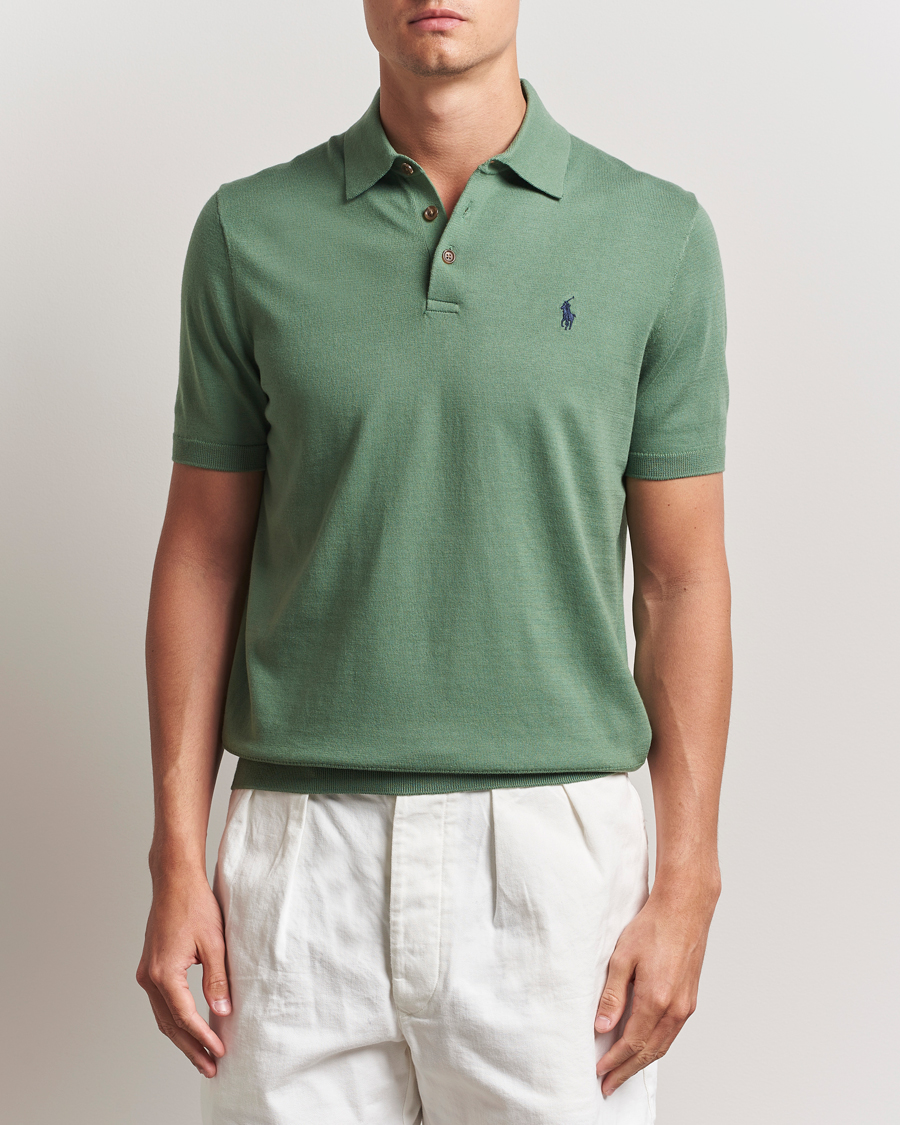 Heren | Truien | Polo Ralph Lauren | Knitted Short Sleeve Polo Fatigue