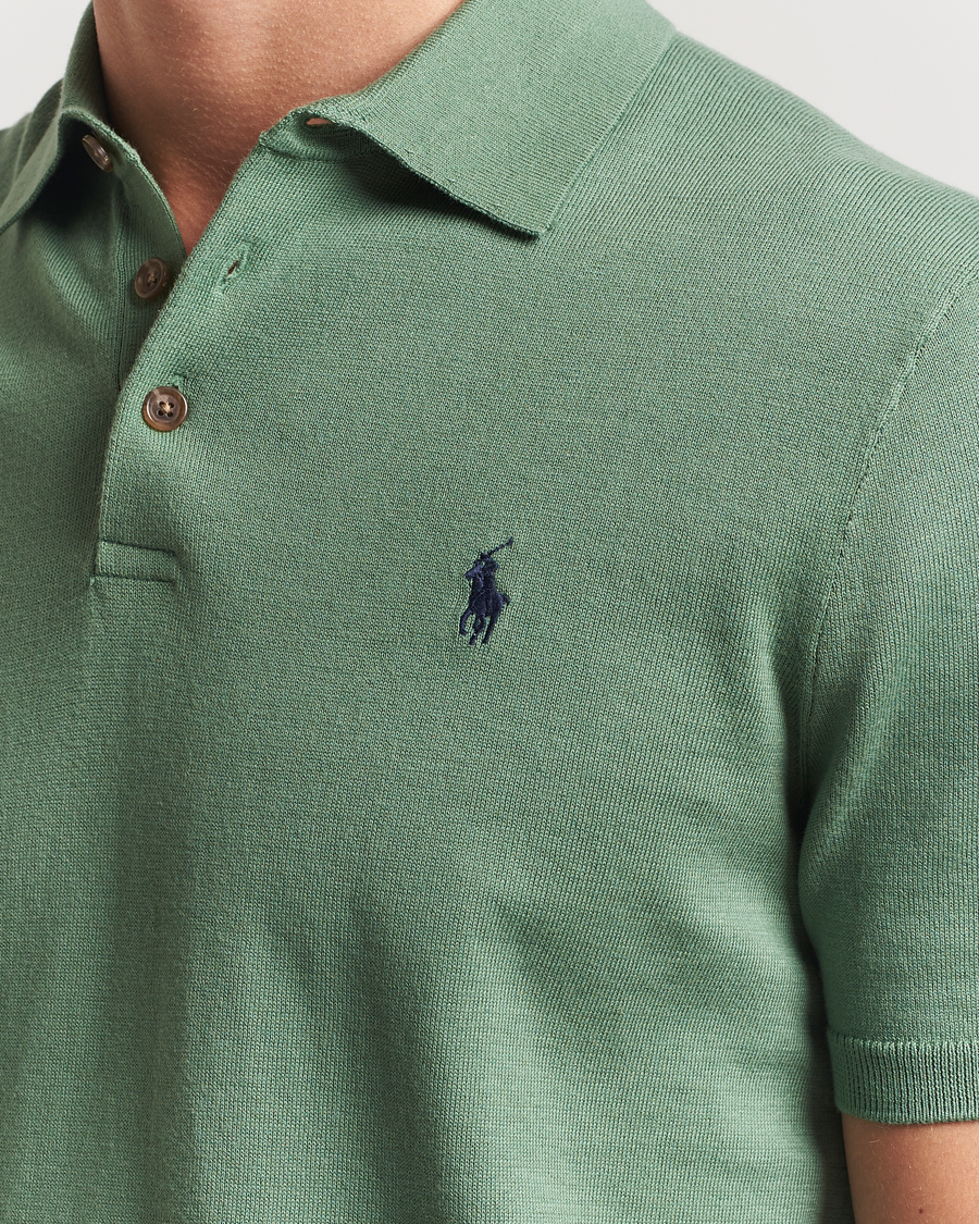 Heren | Truien | Polo Ralph Lauren | Knitted Short Sleeve Polo Fatigue