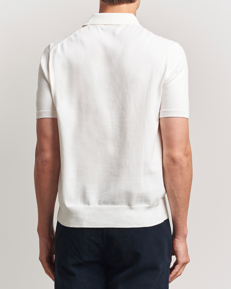 Heren | Truien | Polo Ralph Lauren | Knitted Short Sleeve Polo Deckwash White