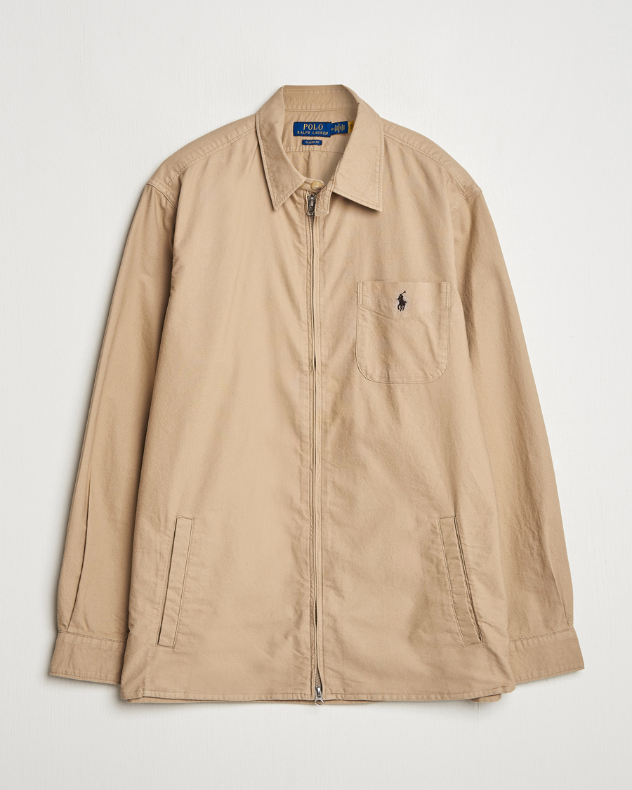 Heren | Overhemden | Polo Ralph Lauren | Garment Dyed Oxford Overshirt Surrey Tan