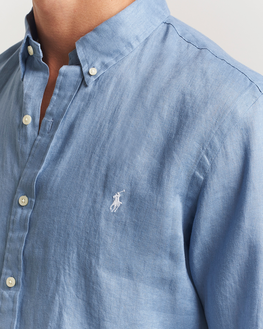 Heren | Overhemden | Polo Ralph Lauren | Slim Fit Linen Shirt Channel Blue