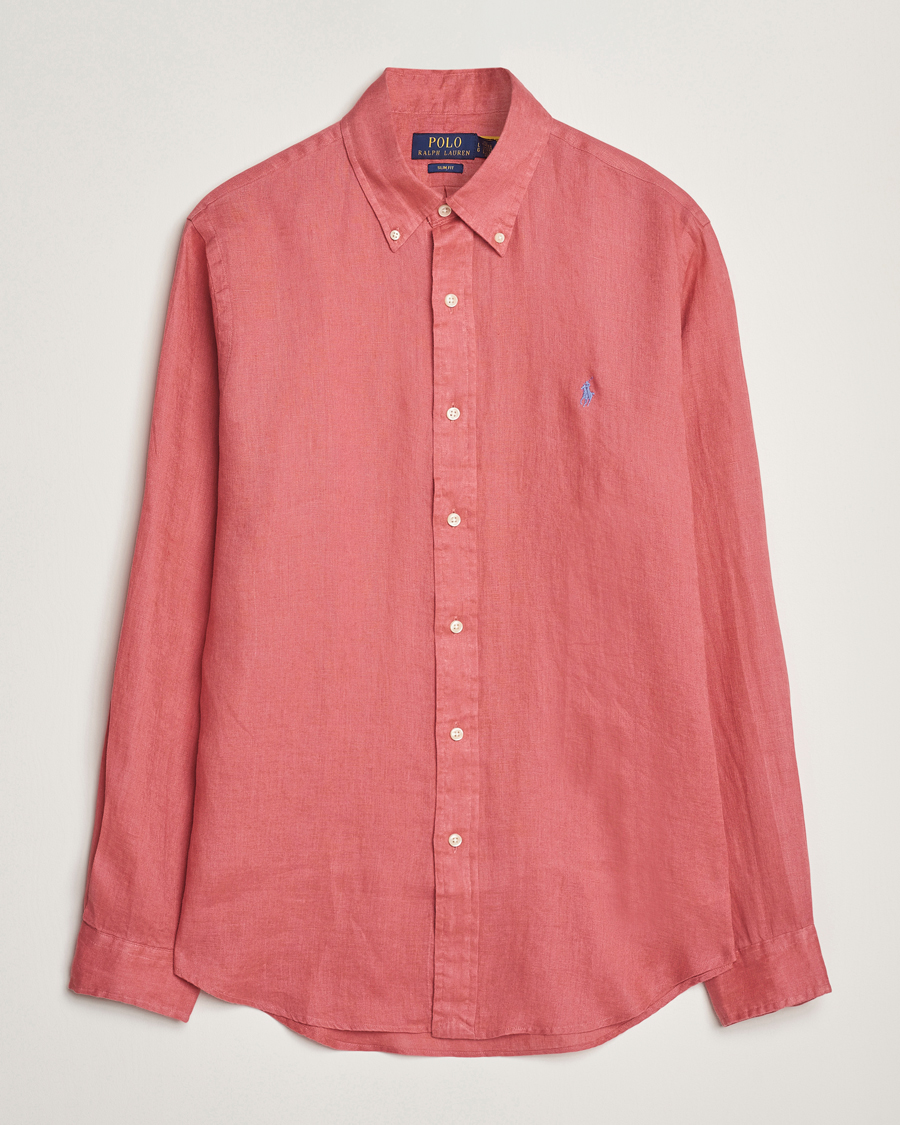 Heren | Overhemden | Polo Ralph Lauren | Slim Fit Linen Shirt Adirondack Berry