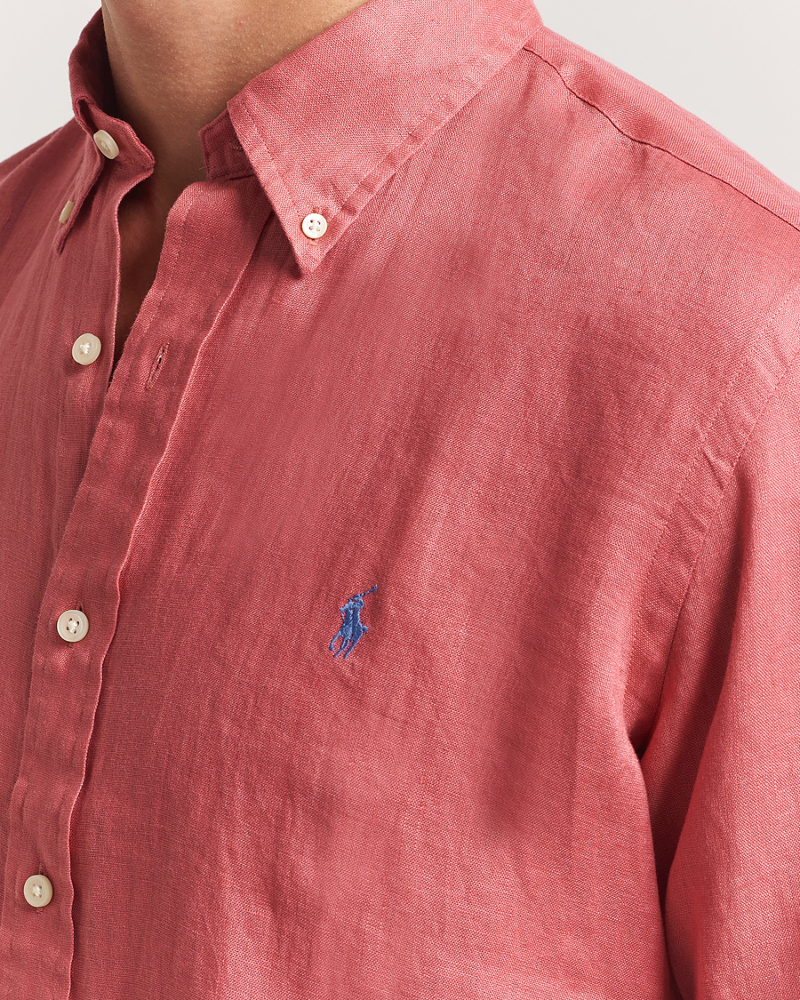 Heren | Overhemden | Polo Ralph Lauren | Slim Fit Linen Shirt Adirondack Berry