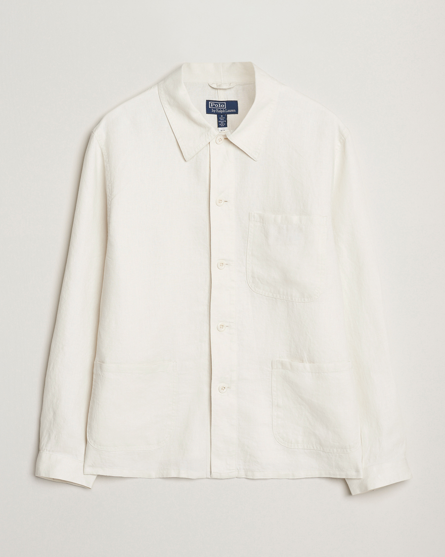 Heren | Jassen | Polo Ralph Lauren | Chore Linen Shirt Jacket Antique Cream