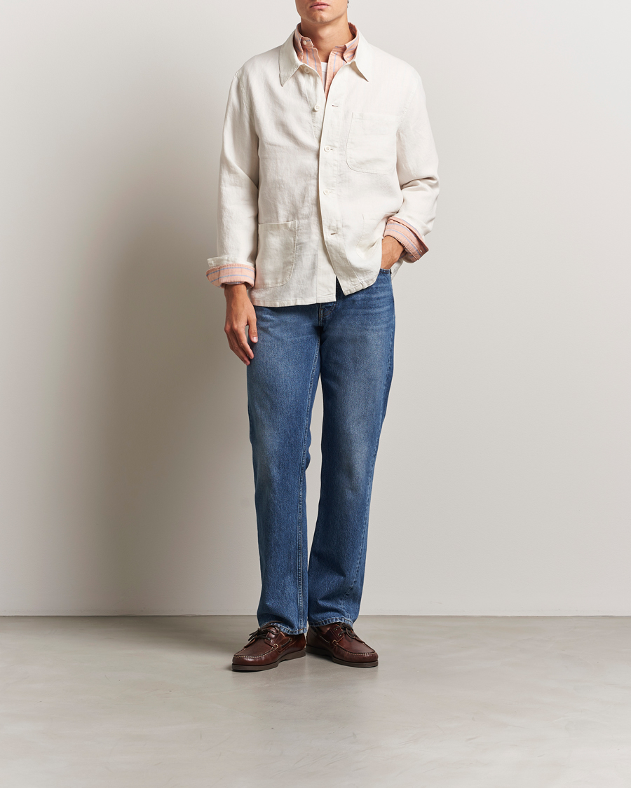 Heren | Jassen | Polo Ralph Lauren | Chore Linen Shirt Jacket Antique Cream