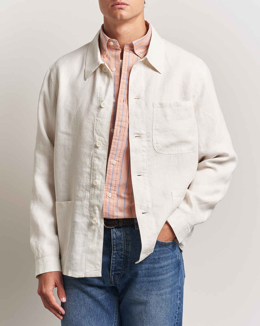 Heren | Jassen | Polo Ralph Lauren | Chore Linen Shirt Jacket Antique Cream