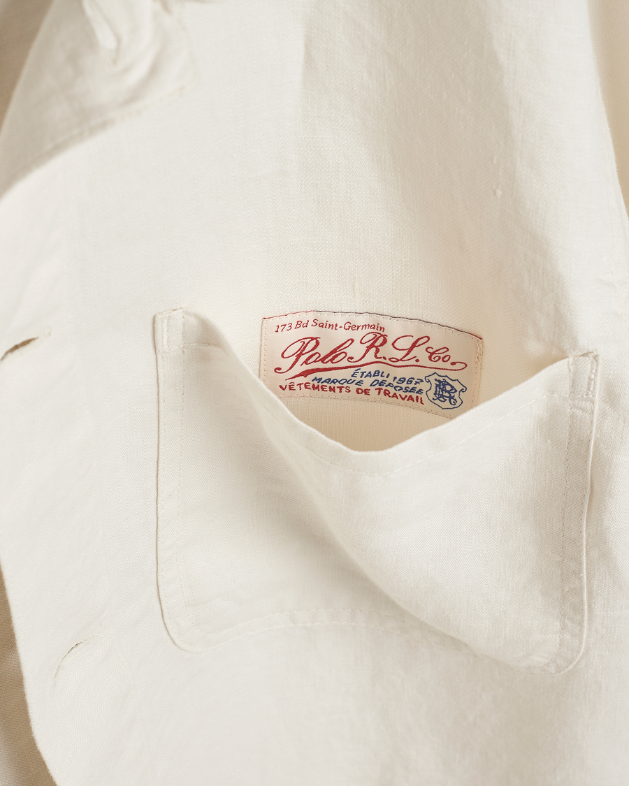 Heren | Jassen | Polo Ralph Lauren | Chore Linen Shirt Jacket Antique Cream