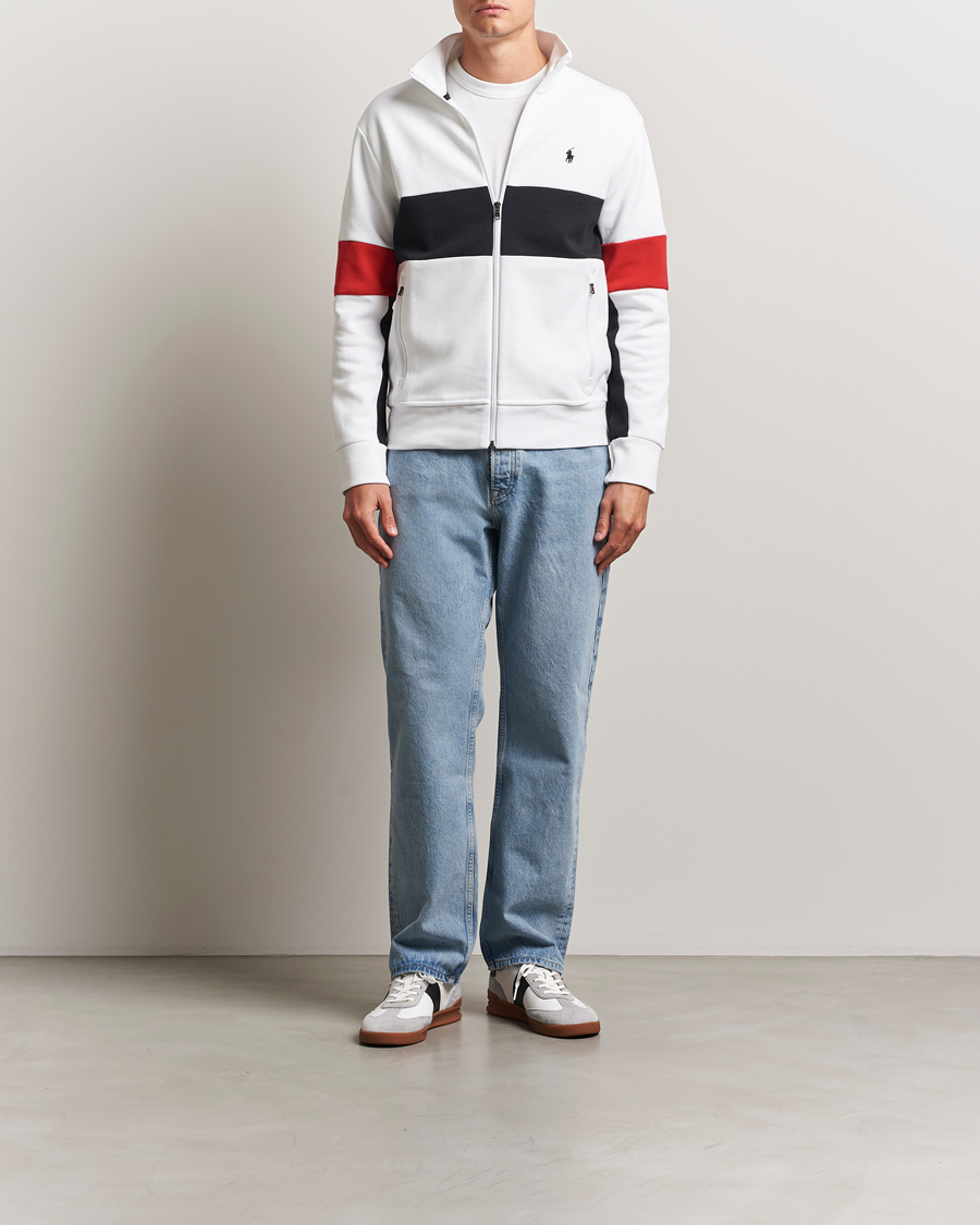 Heren | Truien | Polo Ralph Lauren | Striped Track Jacket Ceramic White/Multi