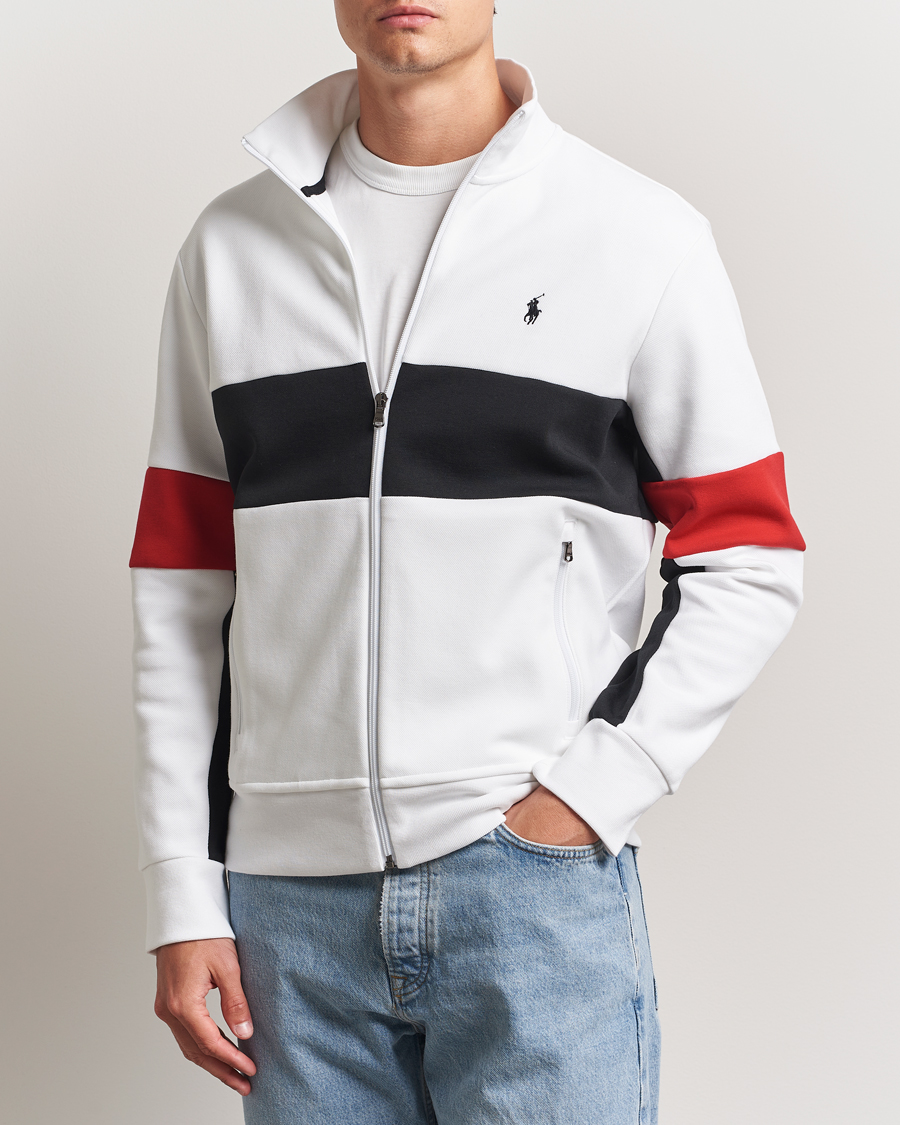 Heren | Truien | Polo Ralph Lauren | Striped Track Jacket Ceramic White/Multi