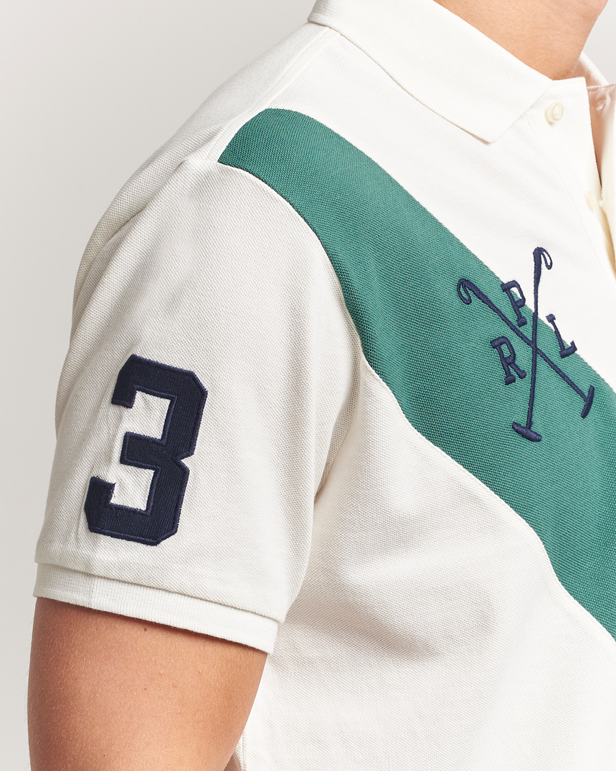 Heren | Polo's | Polo Ralph Lauren | Custom Slim Diagonal Stripe Polo Nevis/Washed Forest
