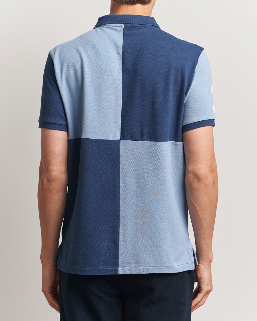 Heren | Polo's | Polo Ralph Lauren | Custom Slim Check Polo Rustic Navy/Channel Blue