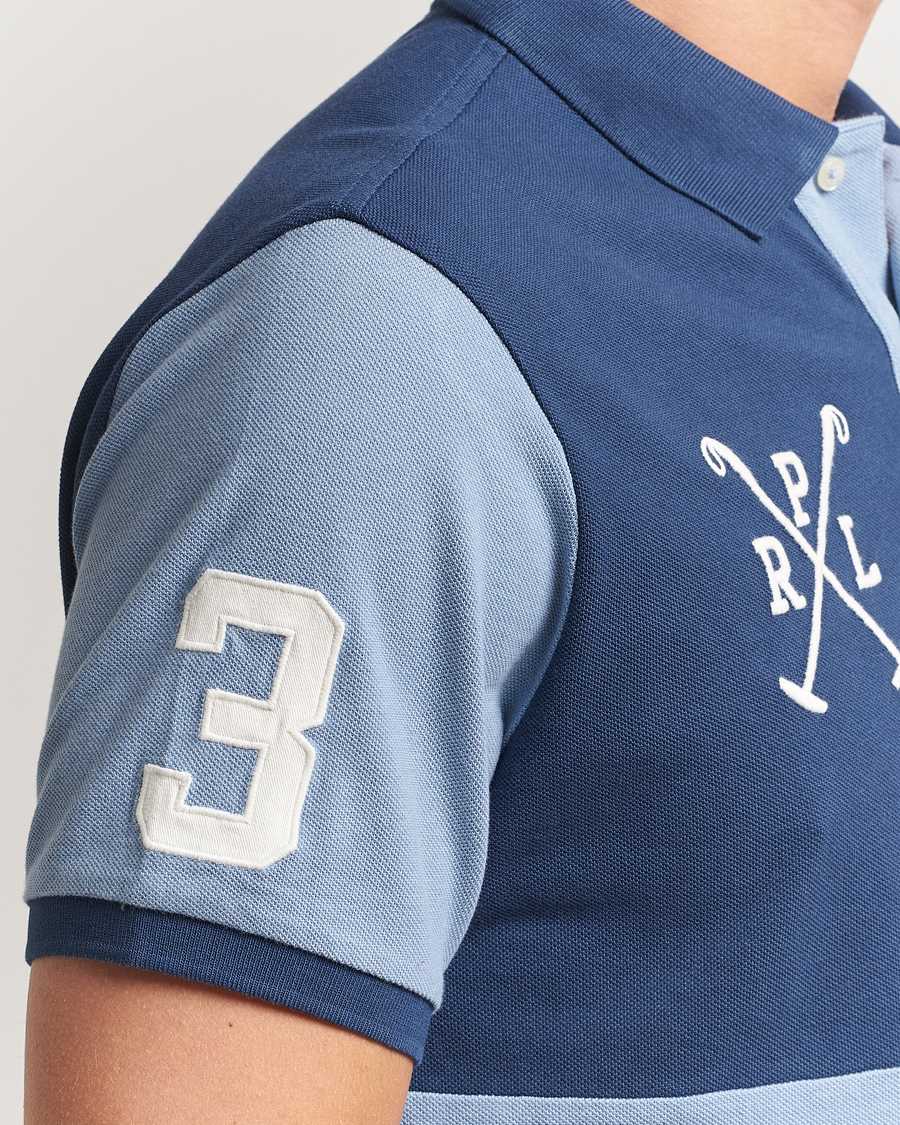 Heren | Polo's | Polo Ralph Lauren | Custom Slim Check Polo Rustic Navy/Channel Blue