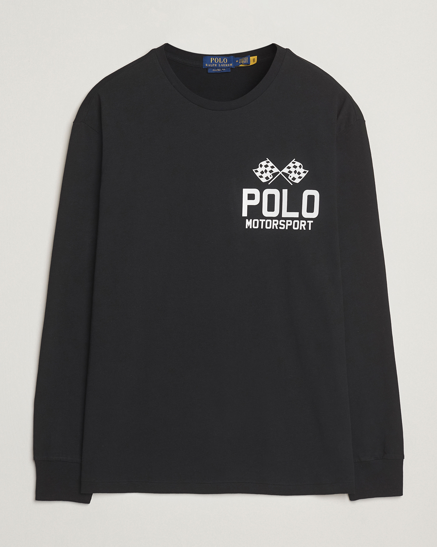 Heren | T-shirts | Polo Ralph Lauren | RL Motorsport Long Sleeve Tee Polo Black