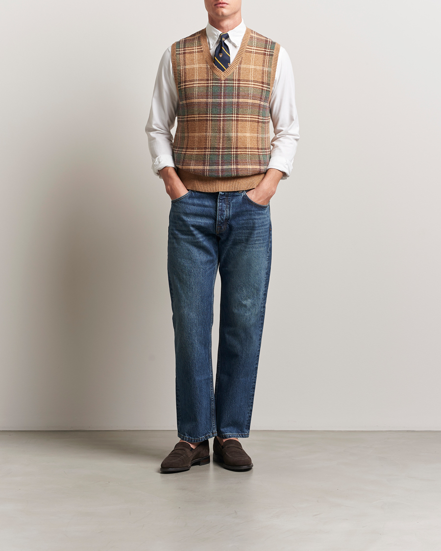 Heren | Truien | Polo Ralph Lauren | Wool/Cotton Vest Tan Combo