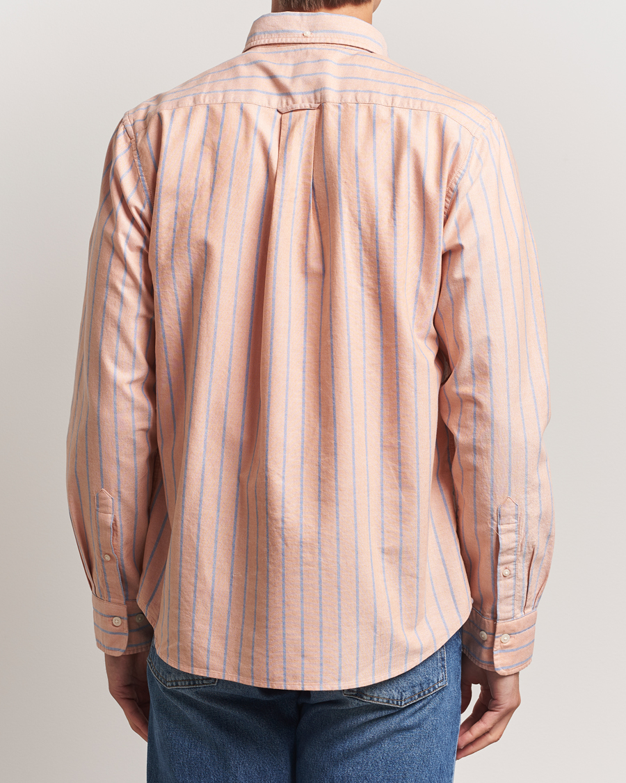 Heren | Overhemden | GANT | Regular Fit Classic Oxford Striped Shirt Orange