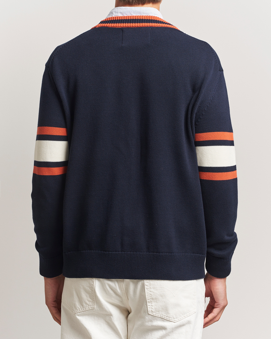 Heren | Truien | GANT | G-Badge Knitted Cardigan Evening Blue