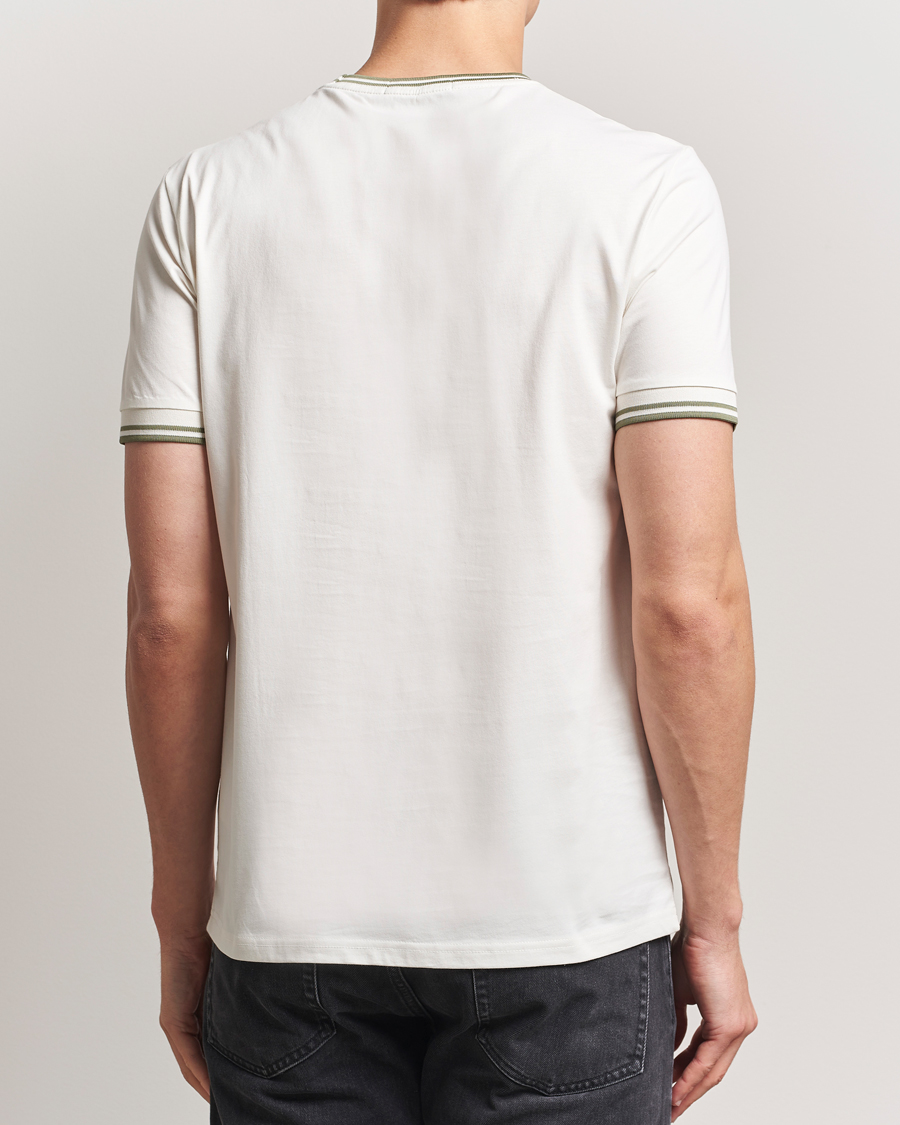 Heren | T-shirts | Fred Perry | Twin Tipped T-Shirt Light Ecru