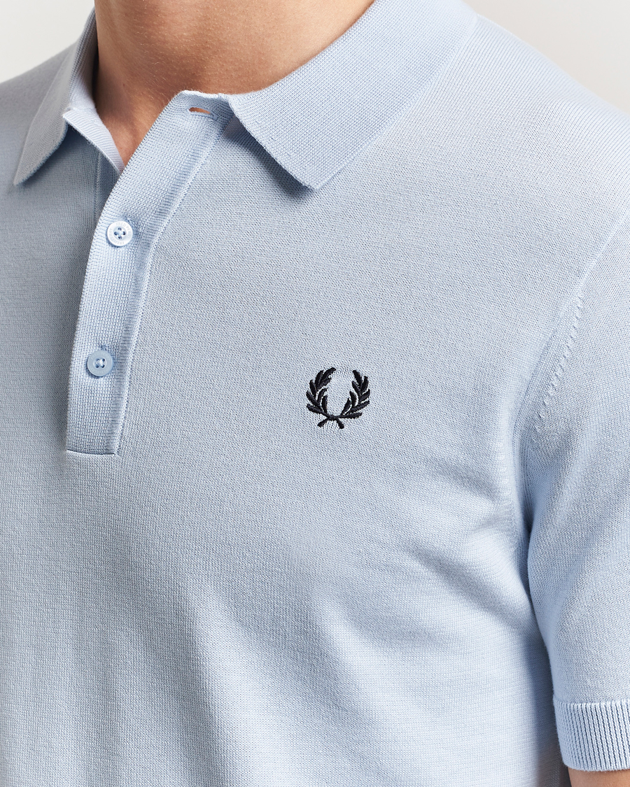 Heren | Polo's | Fred Perry | Cotton Knitted Polo Light Smoke