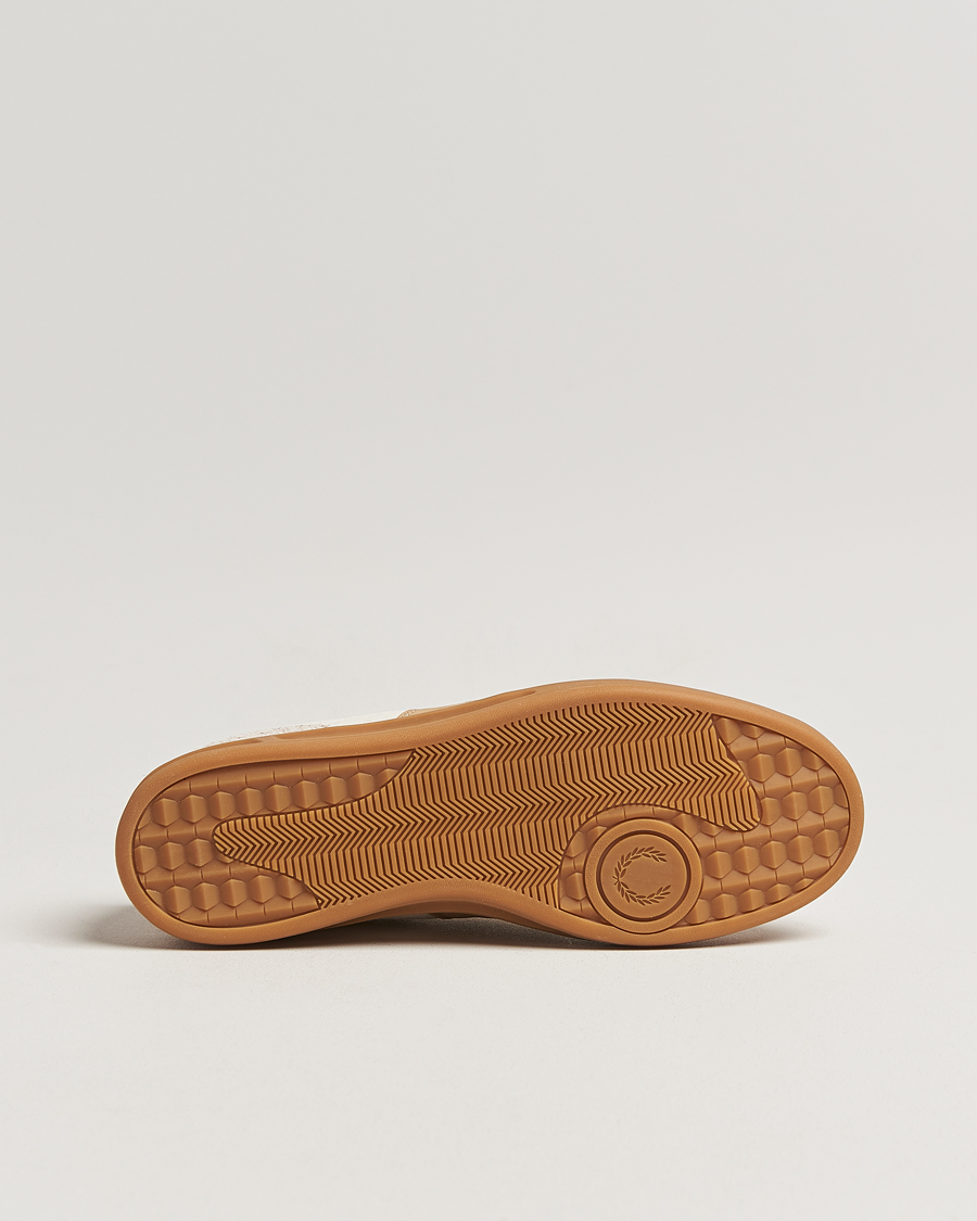 Heren | Sneakers | Fred Perry | B4 Suede Sneaker Ecru/Snow White
