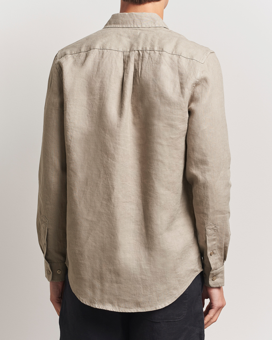 Heren | Overhemden | Samsøe Samsøe | Liam Linen Shirt Greige