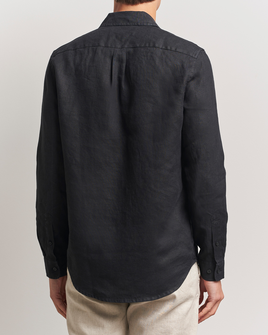 Heren | Overhemden | Samsøe Samsøe | Liam Linen Shirt Black
