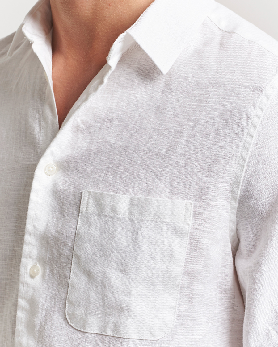 Heren | Overhemden | Samsøe Samsøe | Liam Linen Shirt White