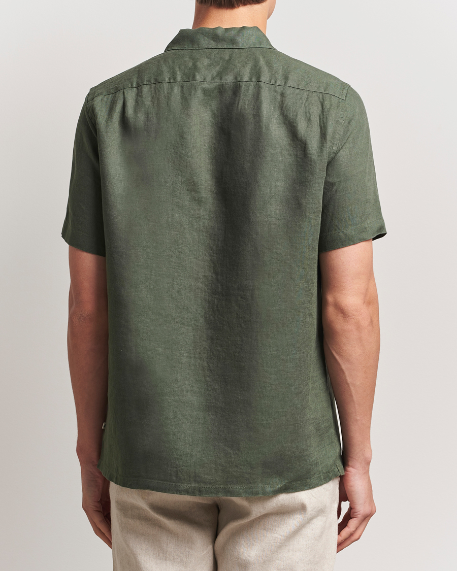 Heren | Overhemden | Samsøe Samsøe | Avan Linen Short Sleeve Shirt Climbing Ivy