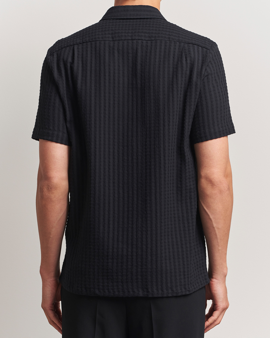 Heren | Overhemden | Samsøe Samsøe | Avan Structured Short Sleeve Shirt Black