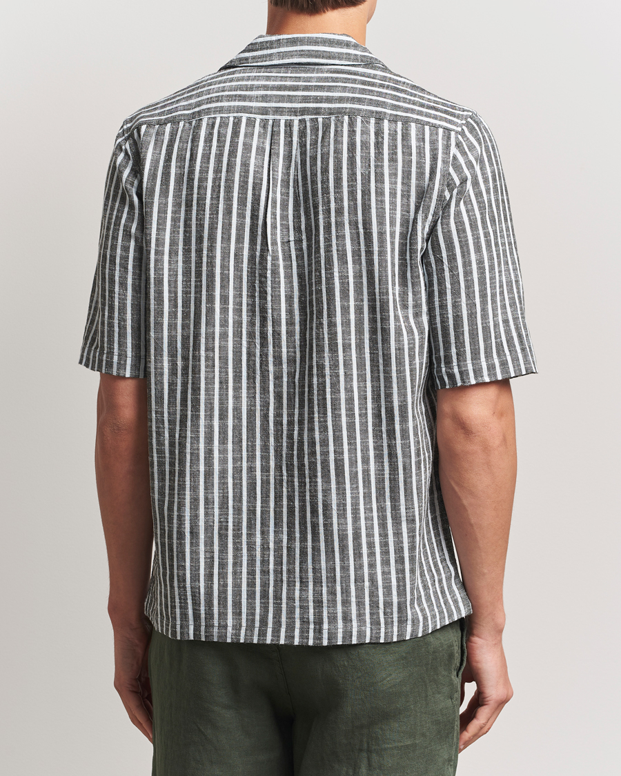 Heren | Overhemden | Samsøe Samsøe | Oscar Striped Short Sleeve Shirt Climbing Ivy