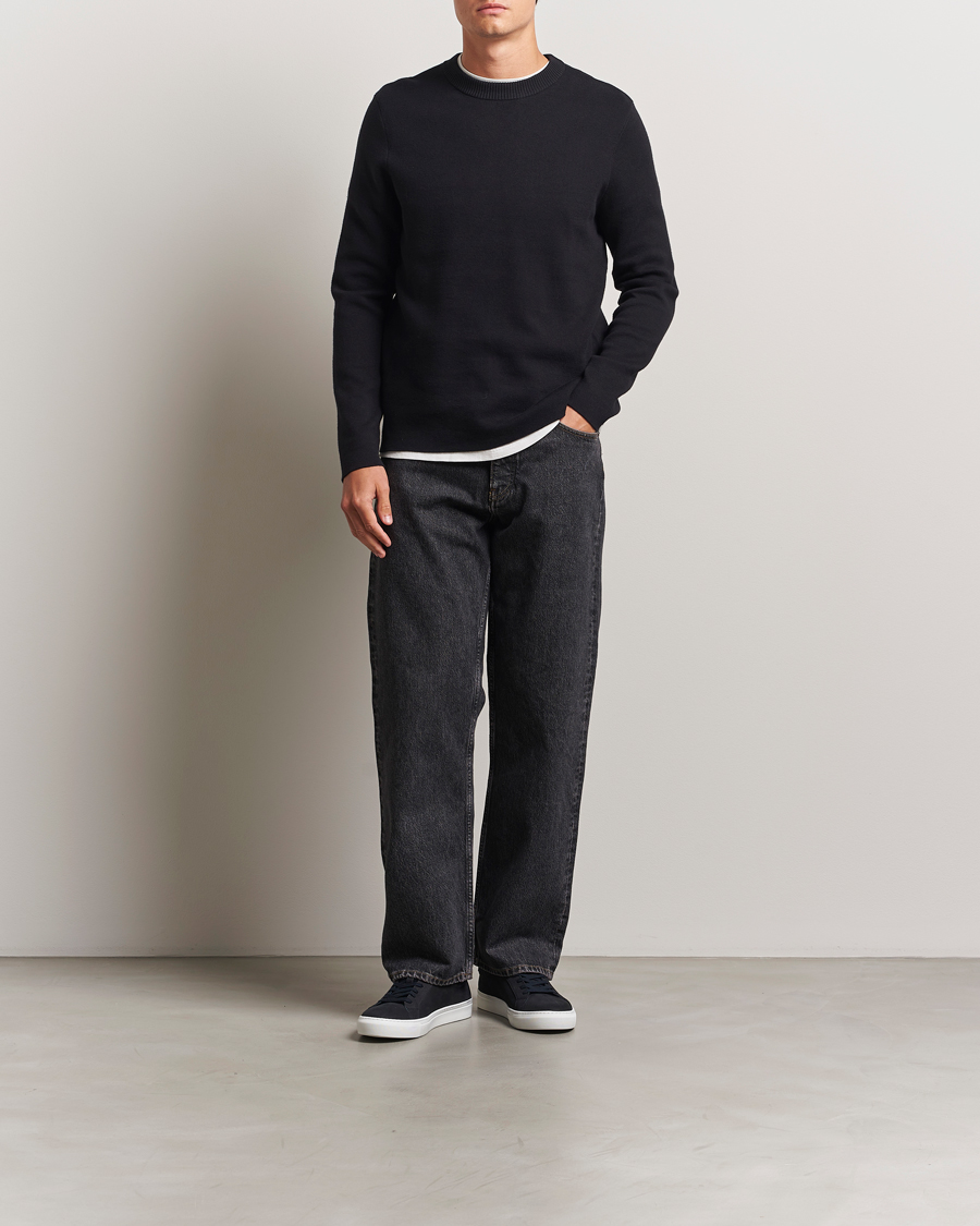 Heren | Truien | Samsøe Samsøe | Niklas Crew Neck Sweater Black
