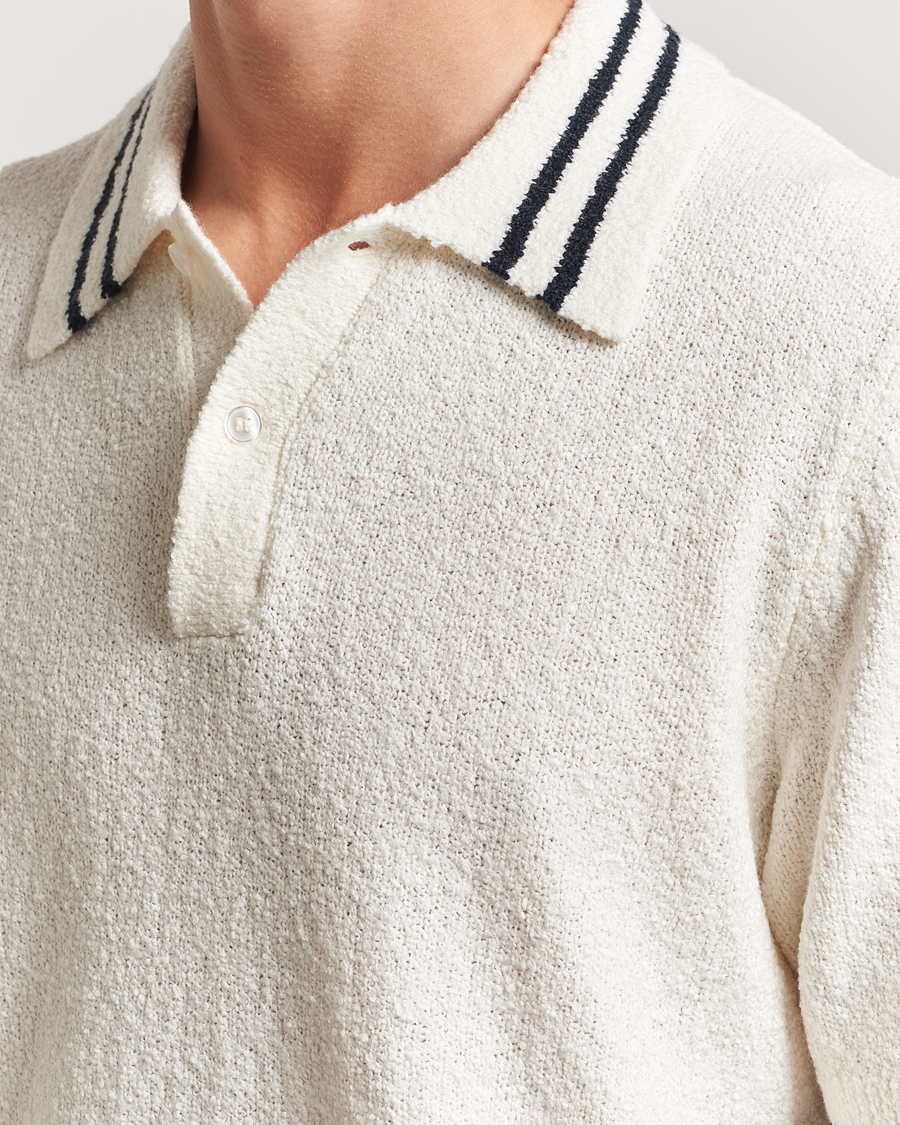 Heren | Polo's | Samsøe Samsøe | Pedro Tipped Knitted Polo Clear Cream