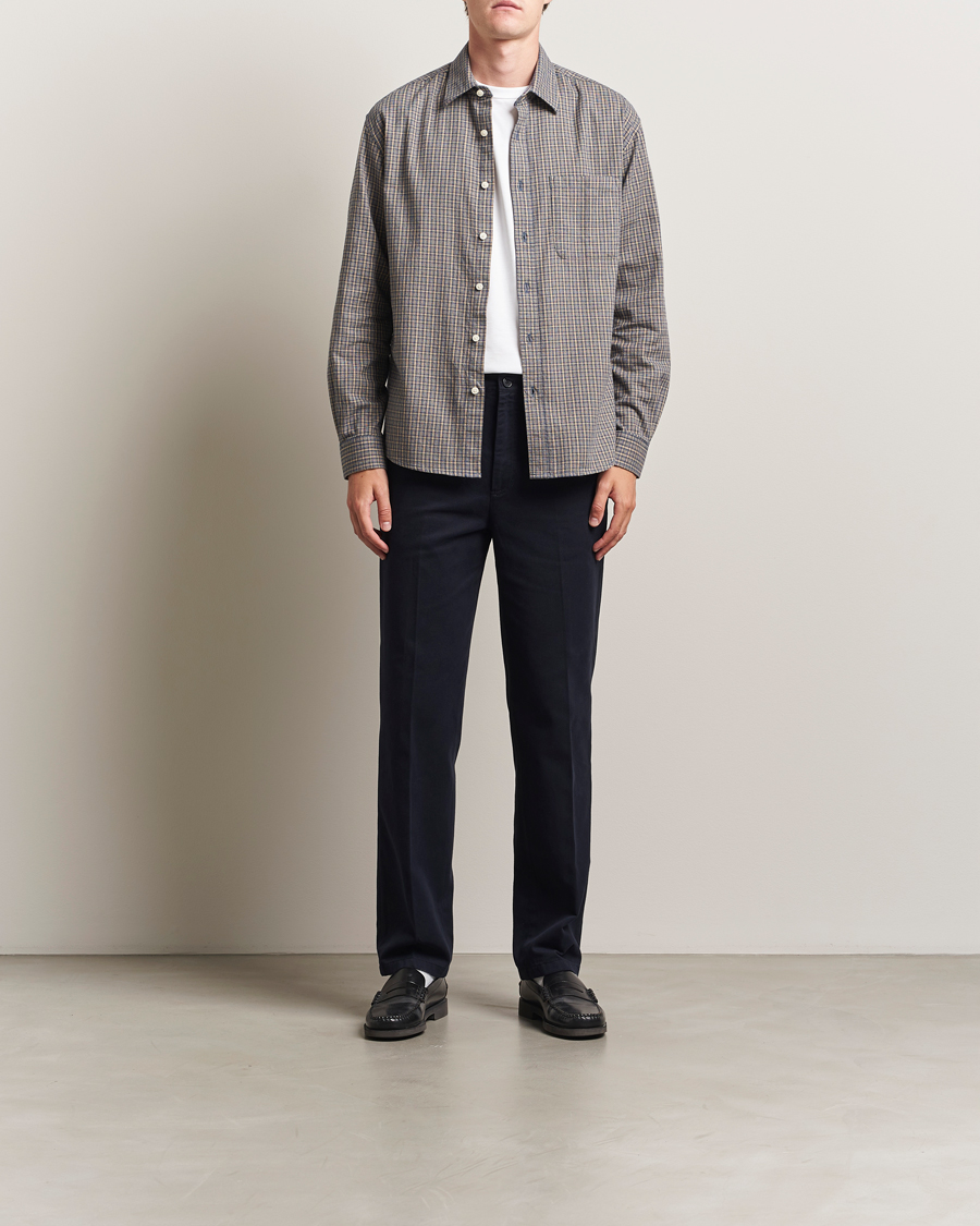 Heren | Broeken | Filippa K | Cotton Chino Trousers Navy